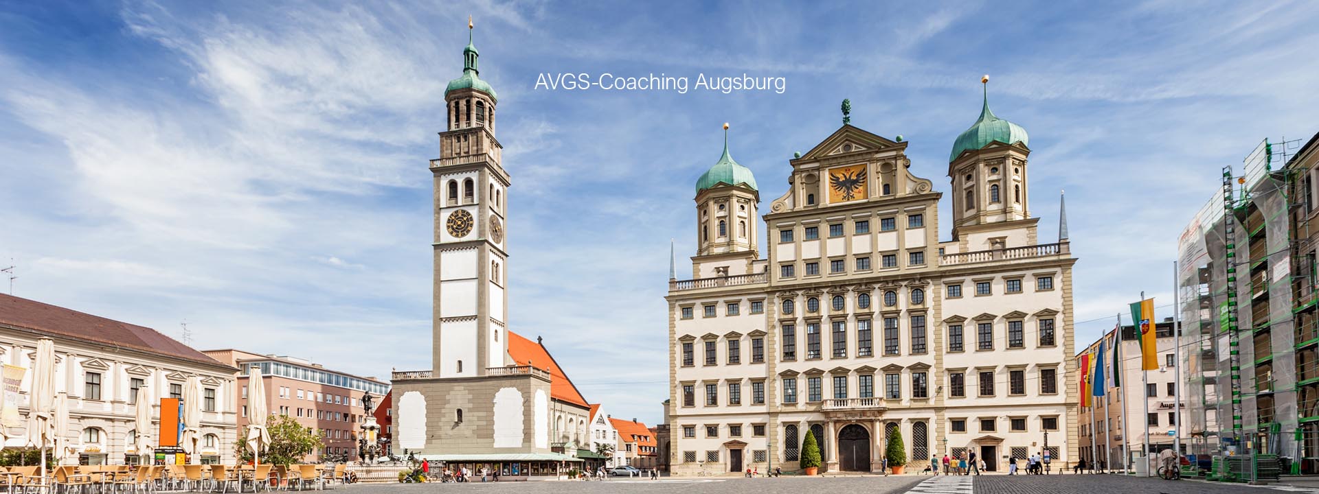 Augsburg Rathaus und Perlachturm. Professionelles Outplacement in Augsburg und Schwaben
